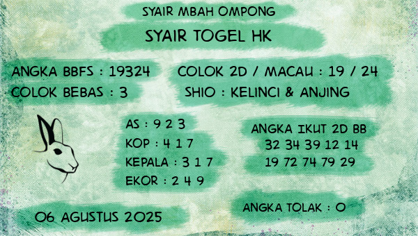 Syair Mbah Ompong - Syair Togel HK