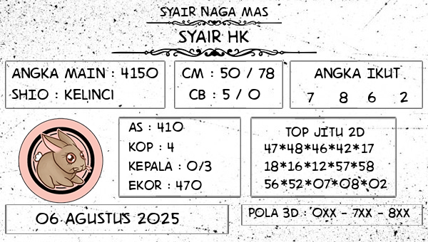 SYAIR NAGA MAS - Syair HK